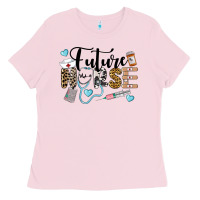 Bubblegum Pink Western Future Nurse Ladies Tee - LillyAllenDesigns