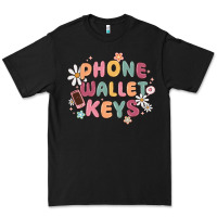 Black phone wallet keys Premium Tee - MaliasSmallBusiness