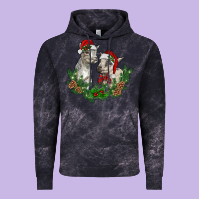 Christmas Baby Goats Vintage Hoodie Designed By Ranaportraitstore