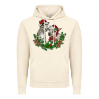 Vintage Artic christmas baby goats Vintage Hoodie - RanaPortraitStore