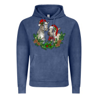 Vintage Denim christmas baby goats Vintage Hoodie - RanaPortraitStore