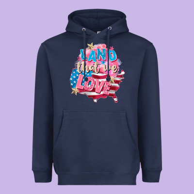 Merica Leopard Lightning Bolt Heavyweight Hoodie Designed By Fadigitalartstudio