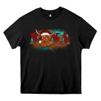 Black christmas nana highland cow Heavy Core Tee - BarkalooDesign
