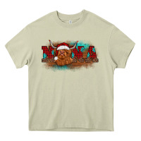 Mossy christmas nana highland cow Heavy Core Tee - BarkalooDesign
