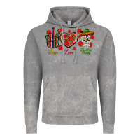 Cloud Rock Peace Love Dia De Los Muertos Vintage Hoodie - BundleAndBundleShop
