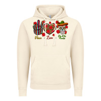 Vintage Artic Peace Love Dia De Los Muertos Vintage Hoodie - BundleAndBundleShop