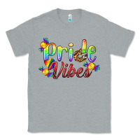 Heather Grey Pride Vibes LGBTQ Classic Tee - BundleAndBundleShop