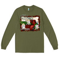 Army Green happy holidays gnomes Christmas Truck Long Sleeve Tee - Bettercallsaul