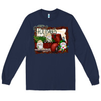 Navy happy holidays gnomes Christmas Truck Long Sleeve Tee - Bettercallsaul