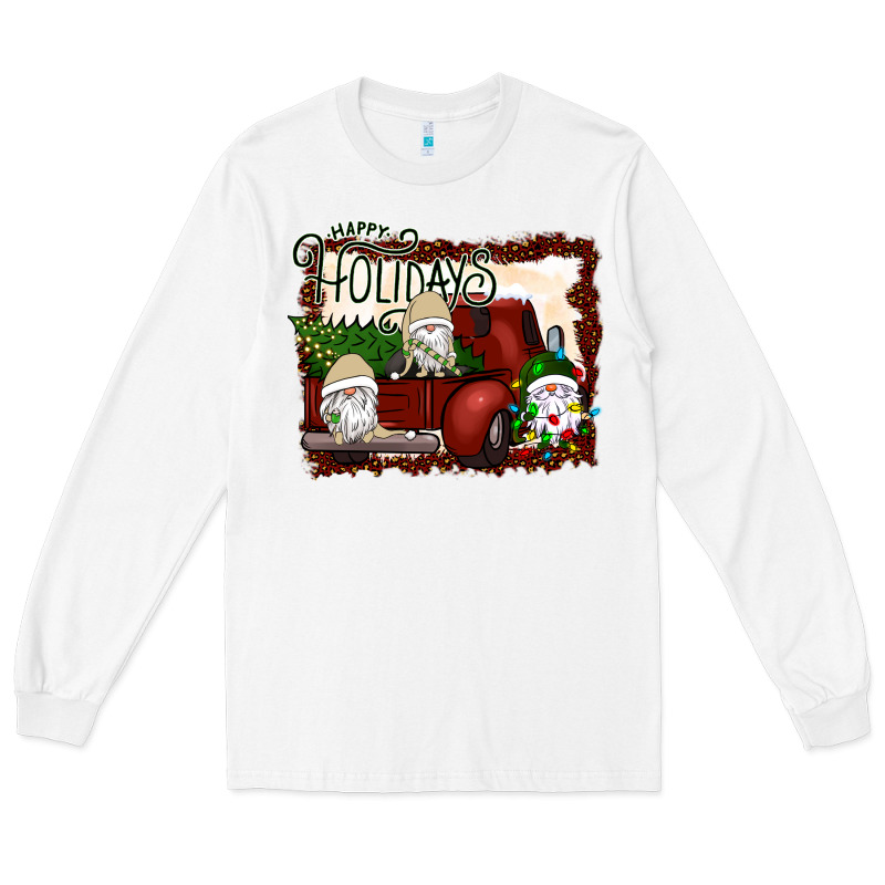 Happy Holidays Gnomes Christmas Truck Long Sleeve Tee by Bettercallsaul | Teevron