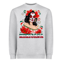 Mexicana With Skull Girl Heavyweight Sweatshirt | Teevron