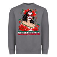 Storm Mexicana with Skull Girl Heavyweight Sweatshirt - texasbilliewilder
