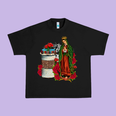 Our Lady Of Guadalupe Coffee Urban Heavy Tee Designed By Jahusdesignshop