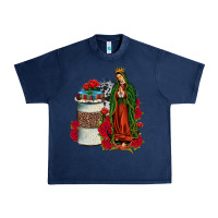 Navy our lady of guadalupe coffee Urban Heavy Tee - JahusDesignShop