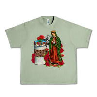 Oil Green our lady of guadalupe coffee Urban Heavy Tee - JahusDesignShop