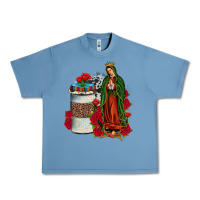 Pebble Blue our lady of guadalupe coffee Urban Heavy Tee - JahusDesignShop
