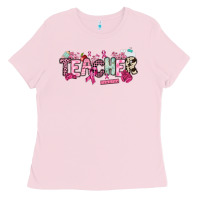 Bubblegum Pink cancer awareness teacher Ladies Tee - NancyCooperArtShop