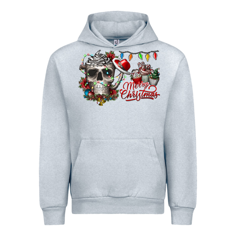 Merry Christmas  Skull Urban Hoodie by CowhideDigitalArt | Teevron