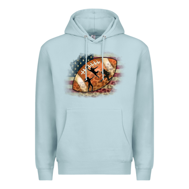 American Football Flag Players Premium Hoodie by CowCowDesign | Teevron