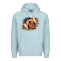 Blue Mist American Football Flag Players Premium Hoodie - CowCowDesign