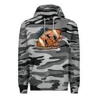 Slate Camo American Football Flag Players Premium Hoodie - CowCowDesign