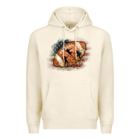 Tofu American Football Flag Players Premium Hoodie - CowCowDesign