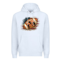 White American Football Flag Players Premium Hoodie - CowCowDesign