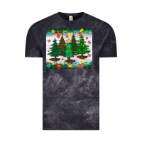 Cloud Black christmas trees tumbler Vintage Tee - BundleAndBundleShop