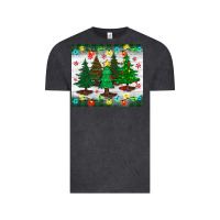 Vintage Black christmas trees tumbler Vintage Tee - BundleAndBundleShop
