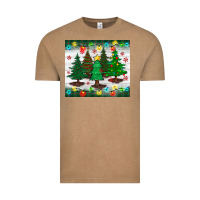 Vintage Coffee christmas trees tumbler Vintage Tee - BundleAndBundleShop
