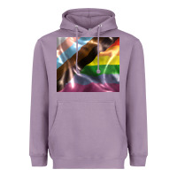Lavender Pride flag Heavyweight Hoodie - FaDigitalArtStudio