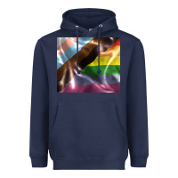 Navy Pride flag Heavyweight Hoodie - FaDigitalArtStudio