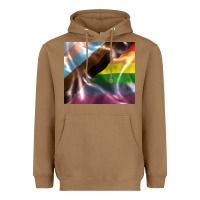 Toasted Coconut Pride flag Heavyweight Hoodie - FaDigitalArtStudio