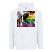 White Pride flag Heavyweight Hoodie - FaDigitalArtStudio