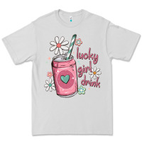 Dove Grey lucky girl drink Premium Tee - MaliasSmallBusiness