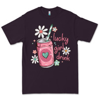 Plum lucky girl drink Premium Tee - MaliasSmallBusiness