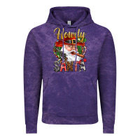Cloud Purple Howdy Santa Vintage Hoodie - BundleAndBundleShop