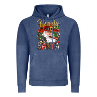 Vintage Denim Howdy Santa Vintage Hoodie - BundleAndBundleShop