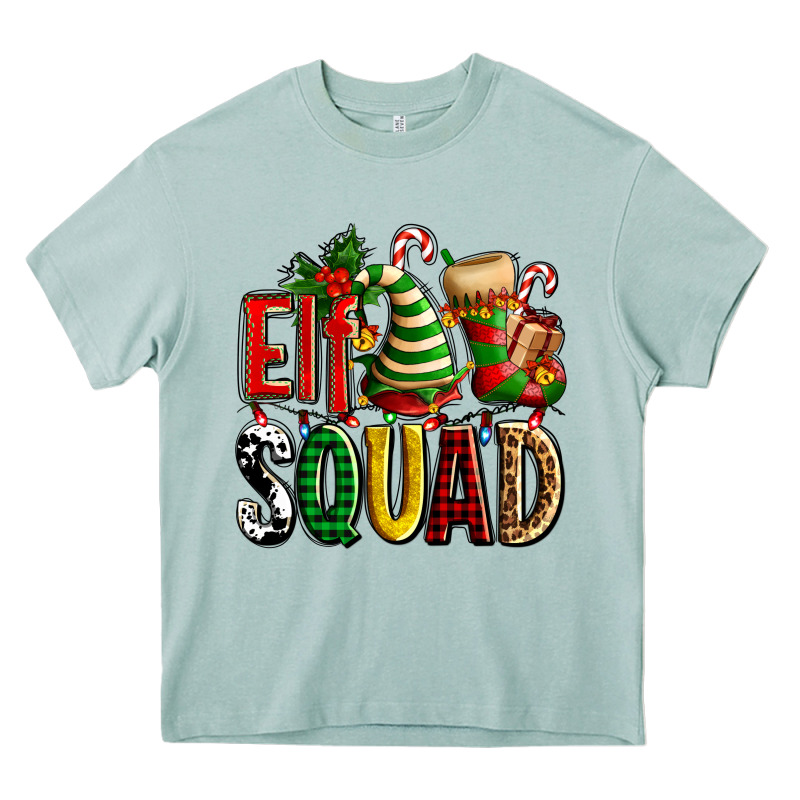 Elf Squad With Elf Hat And Socks Heavy Core Tee by AdoDesignShop | Teevron
