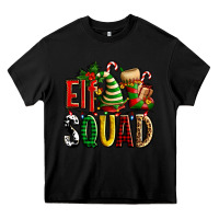 Black elf squad with elf hat and socks Heavy Core Tee - AdoDesignShop