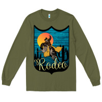 Army Green Rodeo Name Tag Long Sleeve Tee - Bettercallsaul