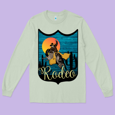 Rodeo Name Tag Long Sleeve Tee Designed By Bettercallsaul