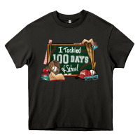 Asphalt I tacked 100 days school Baseball Heavy Core Tee - NancyCooperArtShop