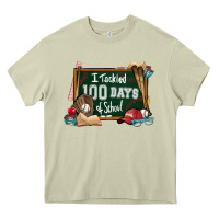 I Tacked 100 Days School Baseball Heavy Core Tee | Teevron