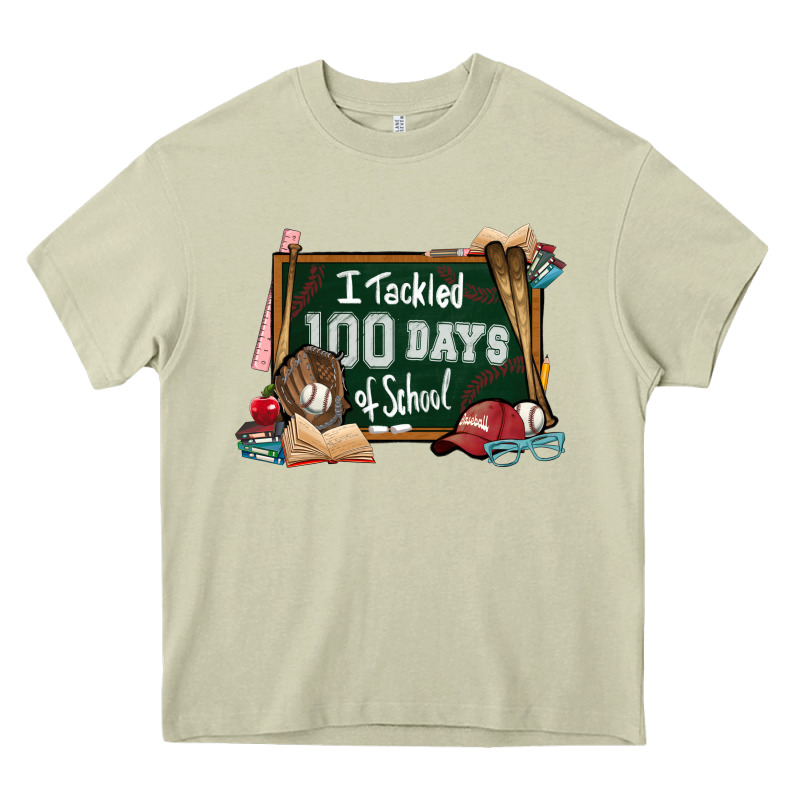 I Tacked 100 Days School Baseball Heavy Core Tee by NancyCooperArtShop | Teevron