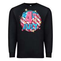 Black 4th of July Premium Sweatshirt - FaDigitalArtStudio