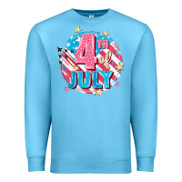 Ocean Blue 4th of July Premium Sweatshirt - FaDigitalArtStudio