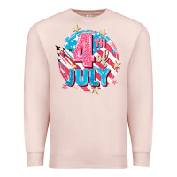 Pale Pink 4th of July Premium Sweatshirt - FaDigitalArtStudio