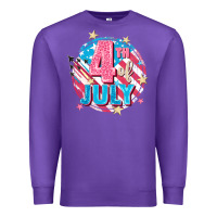 Purple 4th of July Premium Sweatshirt - FaDigitalArtStudio