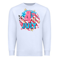 White 4th of July Premium Sweatshirt - FaDigitalArtStudio